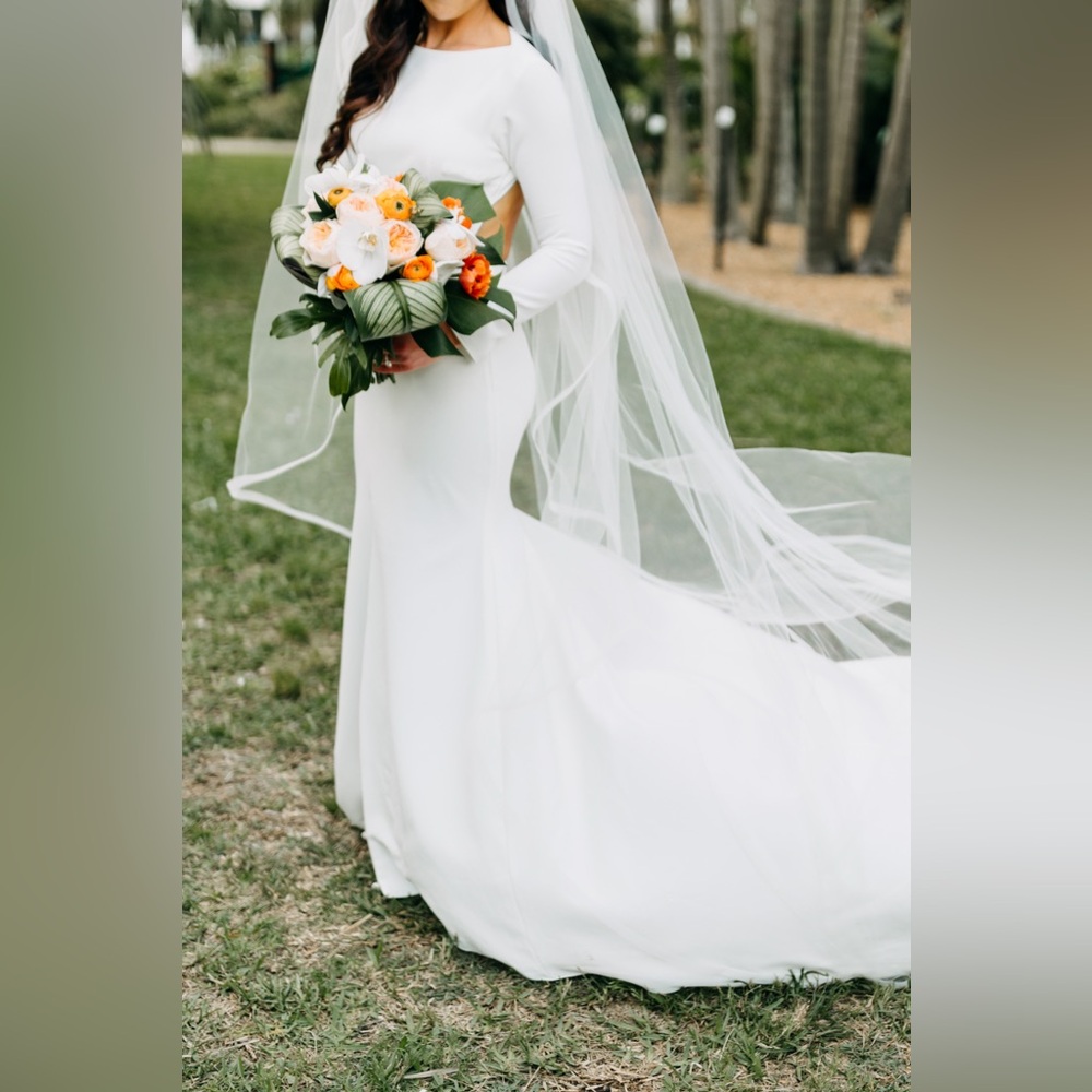 Sarah Seven Wedding Dress Gown | Ivory | Size (4/6) - Picture 2 of 16